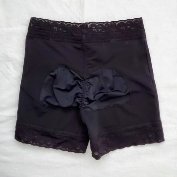 Padded Butt Lifter Shaper Shorts Lace Trim Booty Enhancer Underwear Black Sz S - Picture 2 of 9